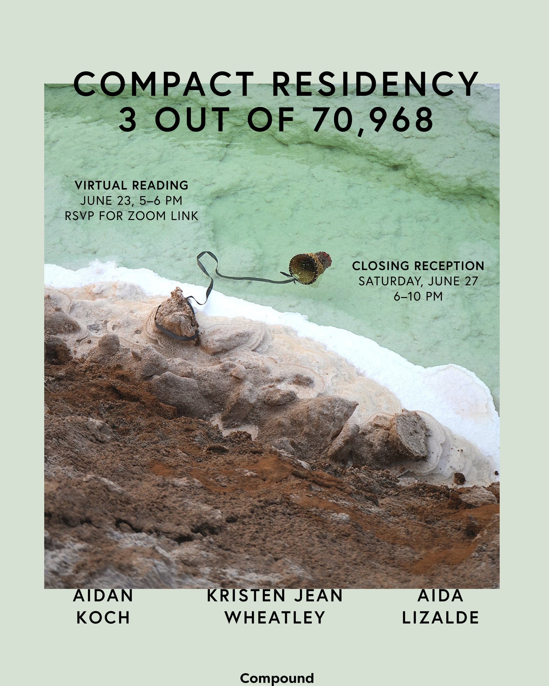 June 23 & 27 · '3 out of 70,968' Compact Residency