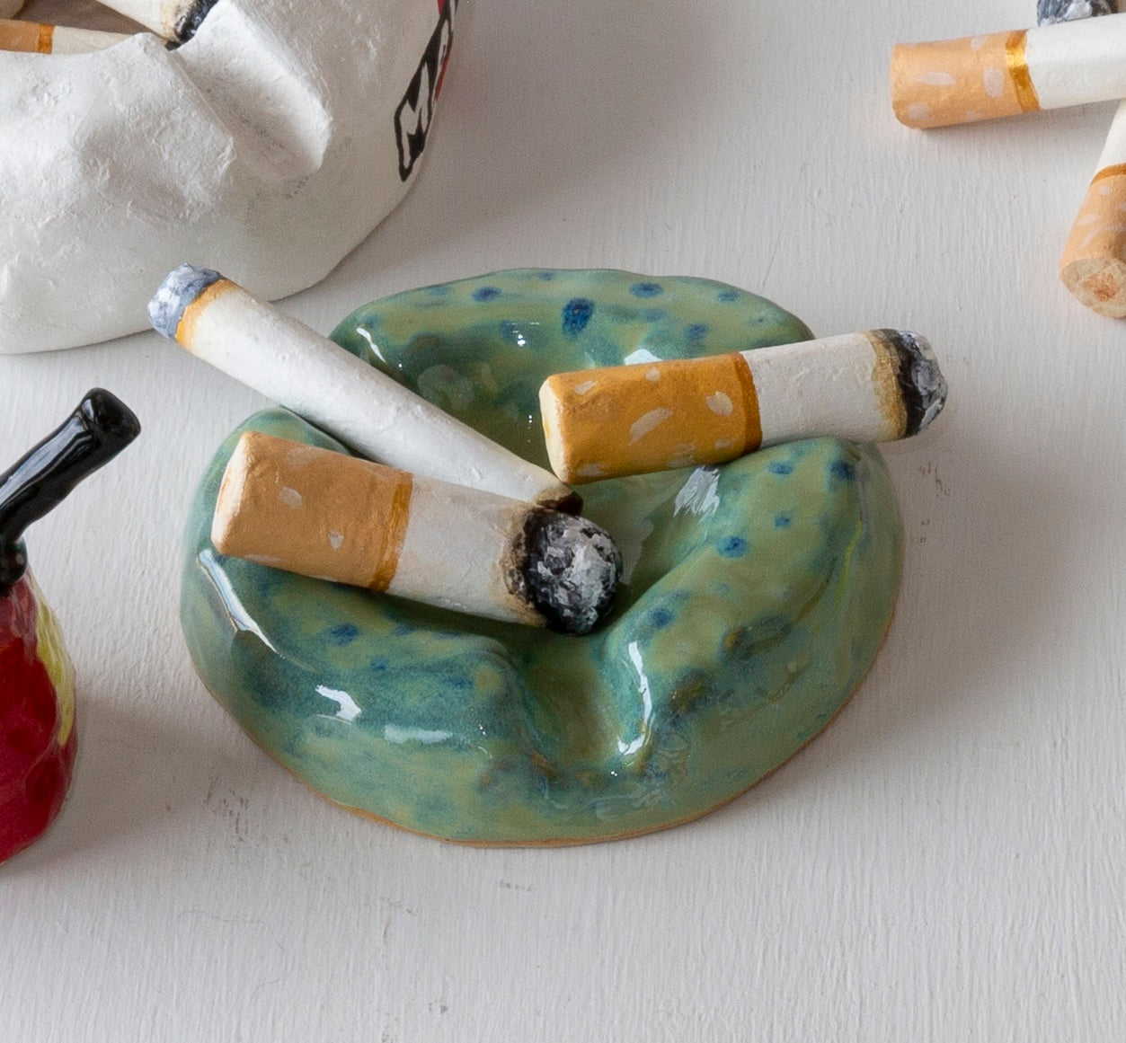 Green Ashtray
